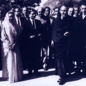 Visit of H. H. the Dalai Lama